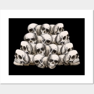 The skull head drawing png image Posters and Art